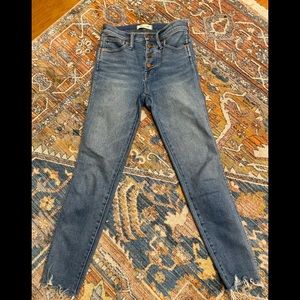 Madewell Blue Skinny Jeans
